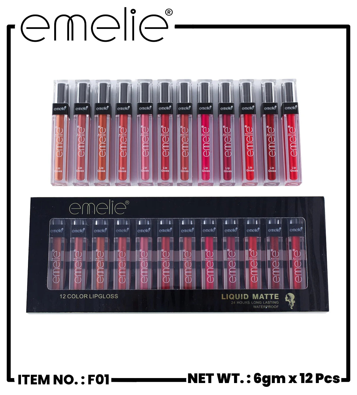 EMELIE Liquid Matt Lip Gloss Set