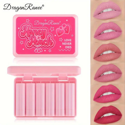 Dragon Ranee Honey Peach Mini Matte Lipstick