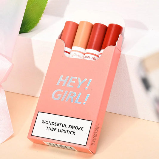 Heng Fang Hey Girl Smoke Tube Matte Lipstick 4Pcs