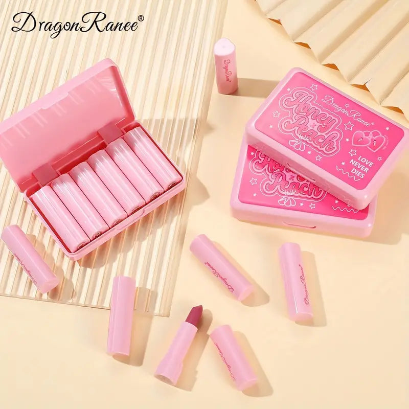 Dragon Ranee Honey Peach Mini Matte Lipstick